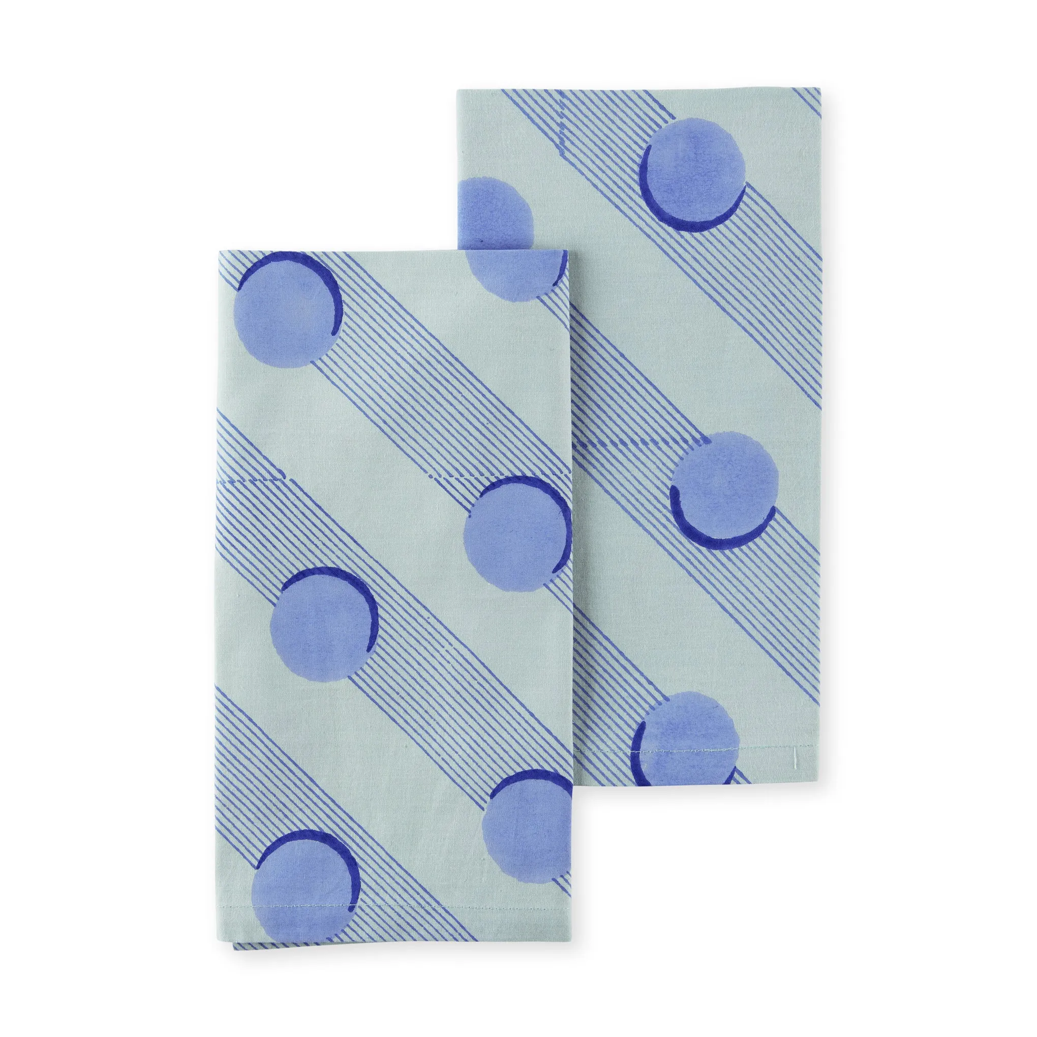 Block Shop Tennis Napkins - Set of 4 - Pool