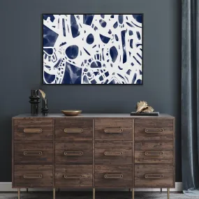 Blueprint Framed Canvas