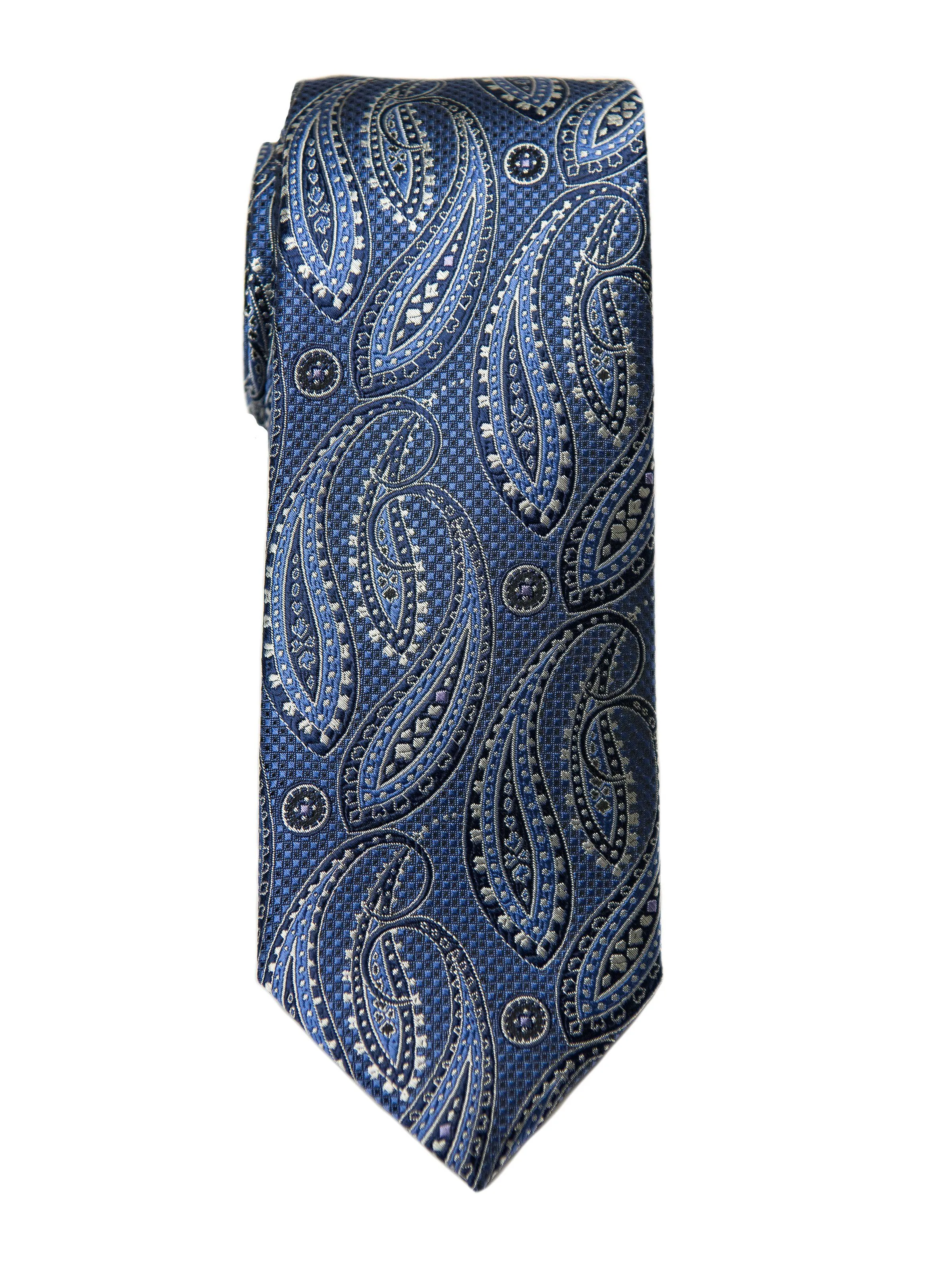 Boy's Tie 27788 Navy Paisley