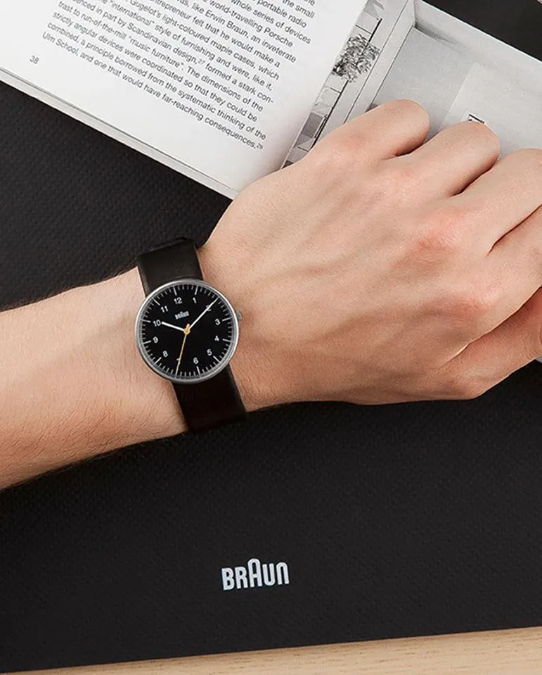 Braun Watch Black Dial Black Strap