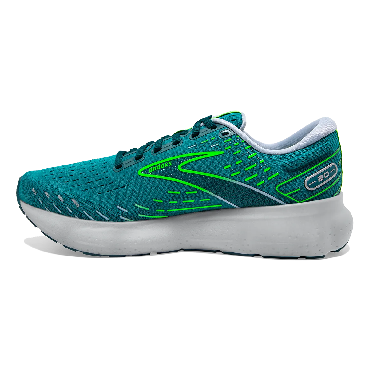 Brooks Glycerin 20 - Kayaking - Heron - Green Gecko