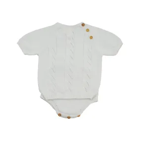 Cable Diaper Set | White (PRE)