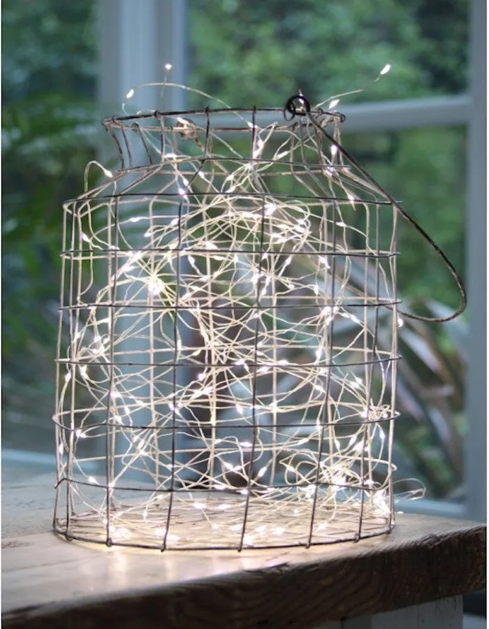 Cascade Fairy Light String in Silver