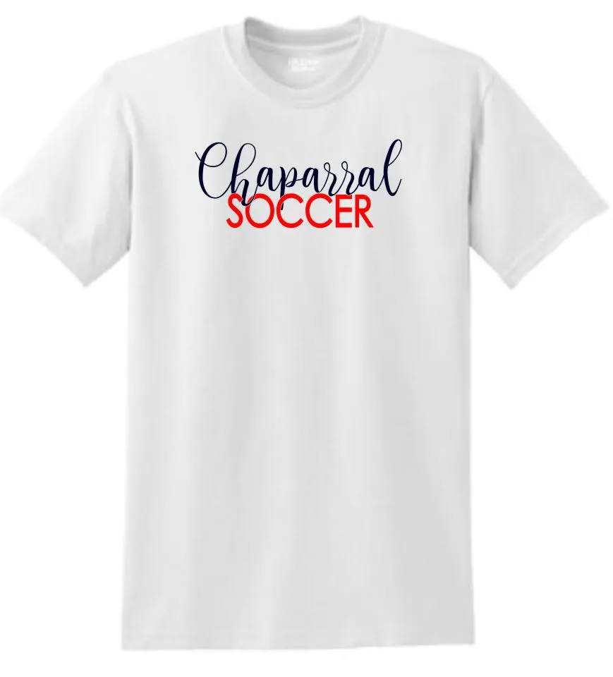 Chap Soccer Basic SCRIPT Tee- Matte or Glitter