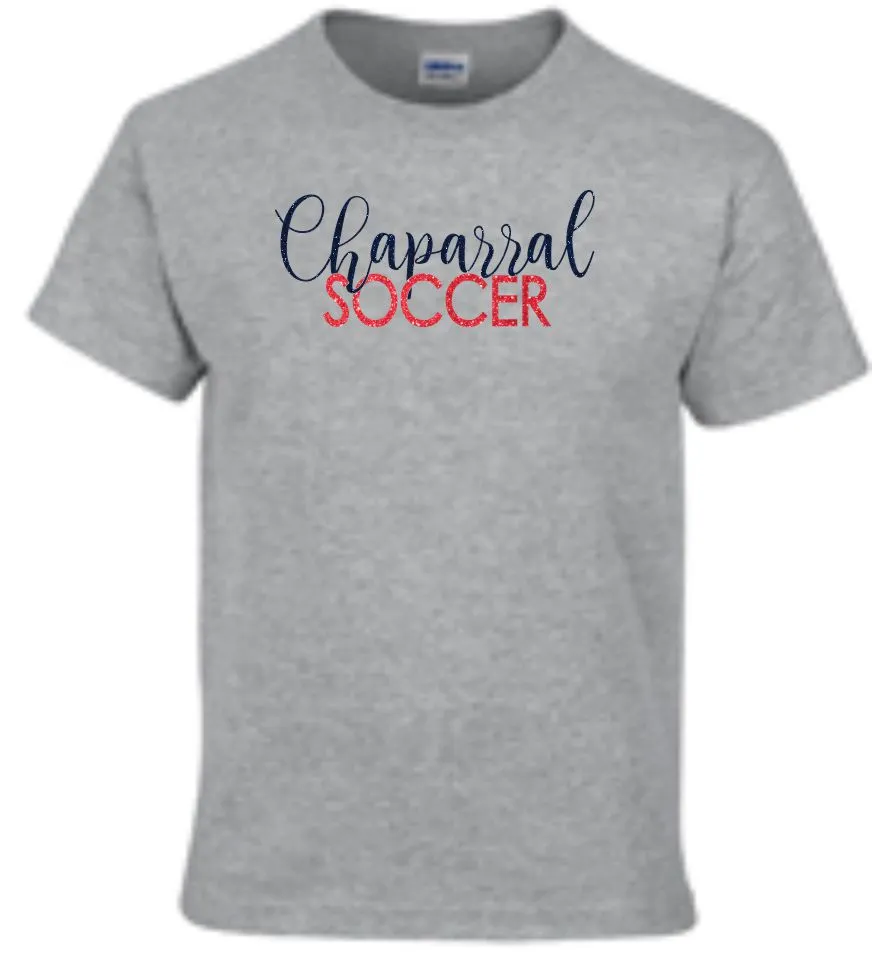 Chap Soccer Basic SCRIPT Tee- Matte or Glitter