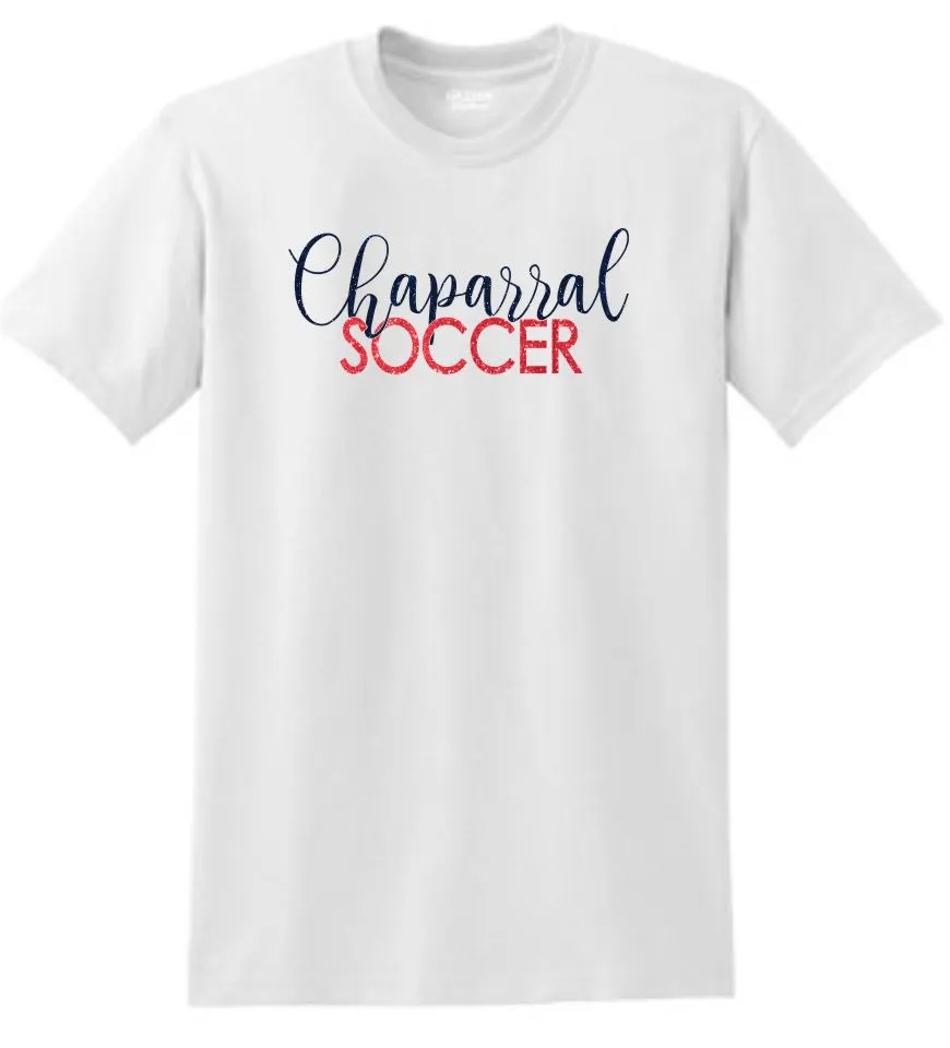 Chap Soccer Basic SCRIPT Tee- Matte or Glitter