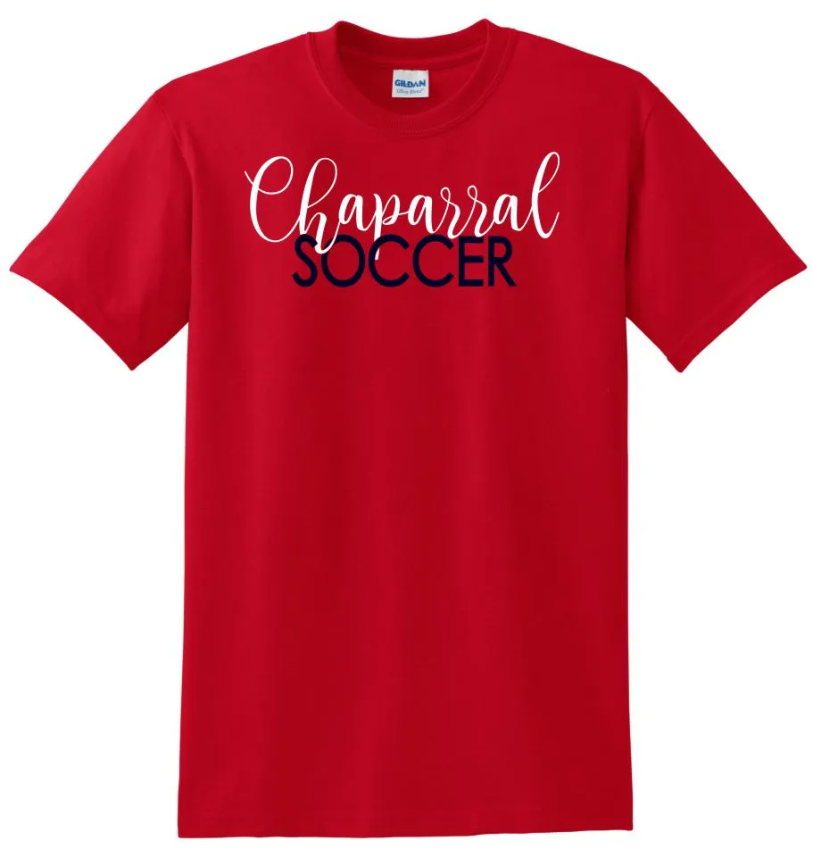 Chap Soccer Basic SCRIPT Tee- Matte or Glitter