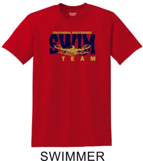 Chap Swim & Dive Swimmer Basic Tee- Matte or Glitter