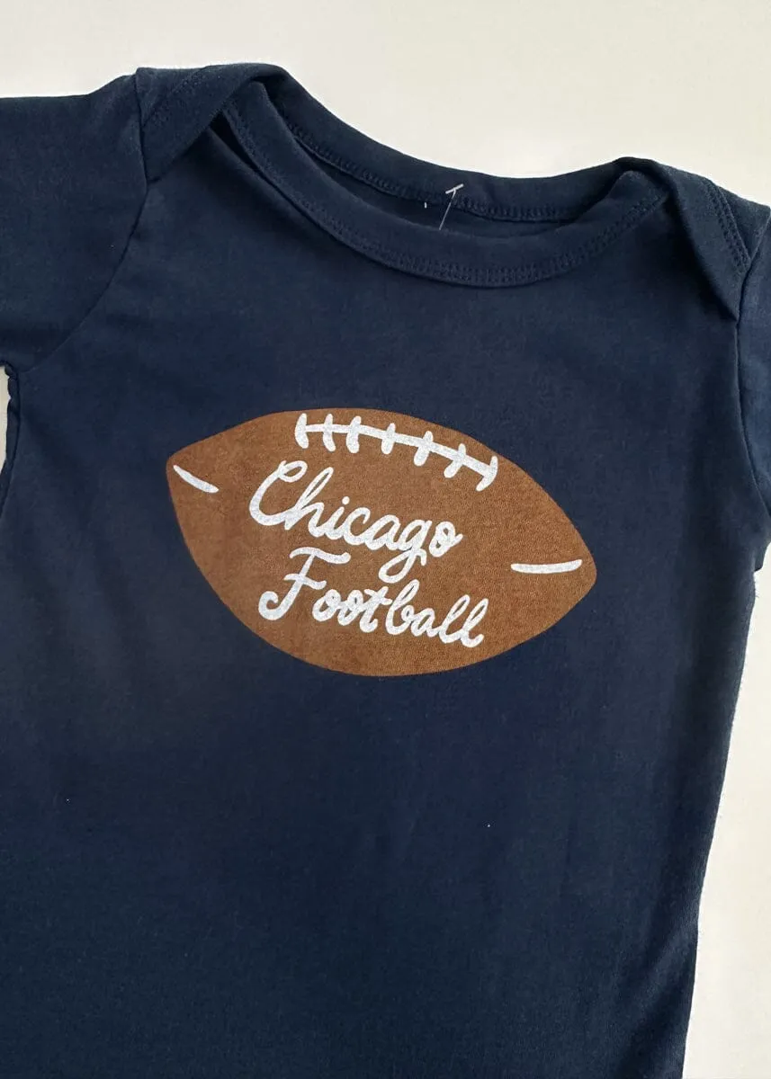 Chicago Football Onesie - Navy