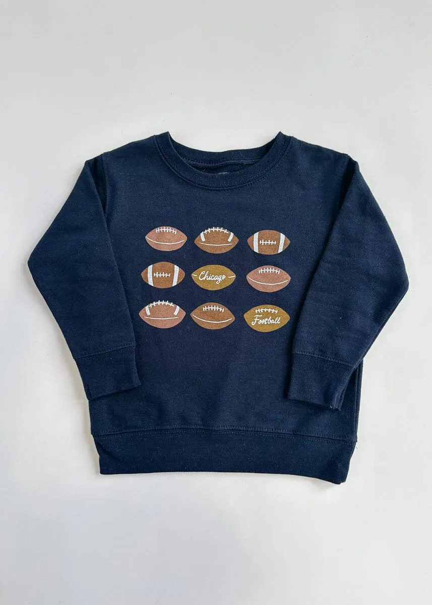 Chicago Football Toddler Sweatshirt - Navy