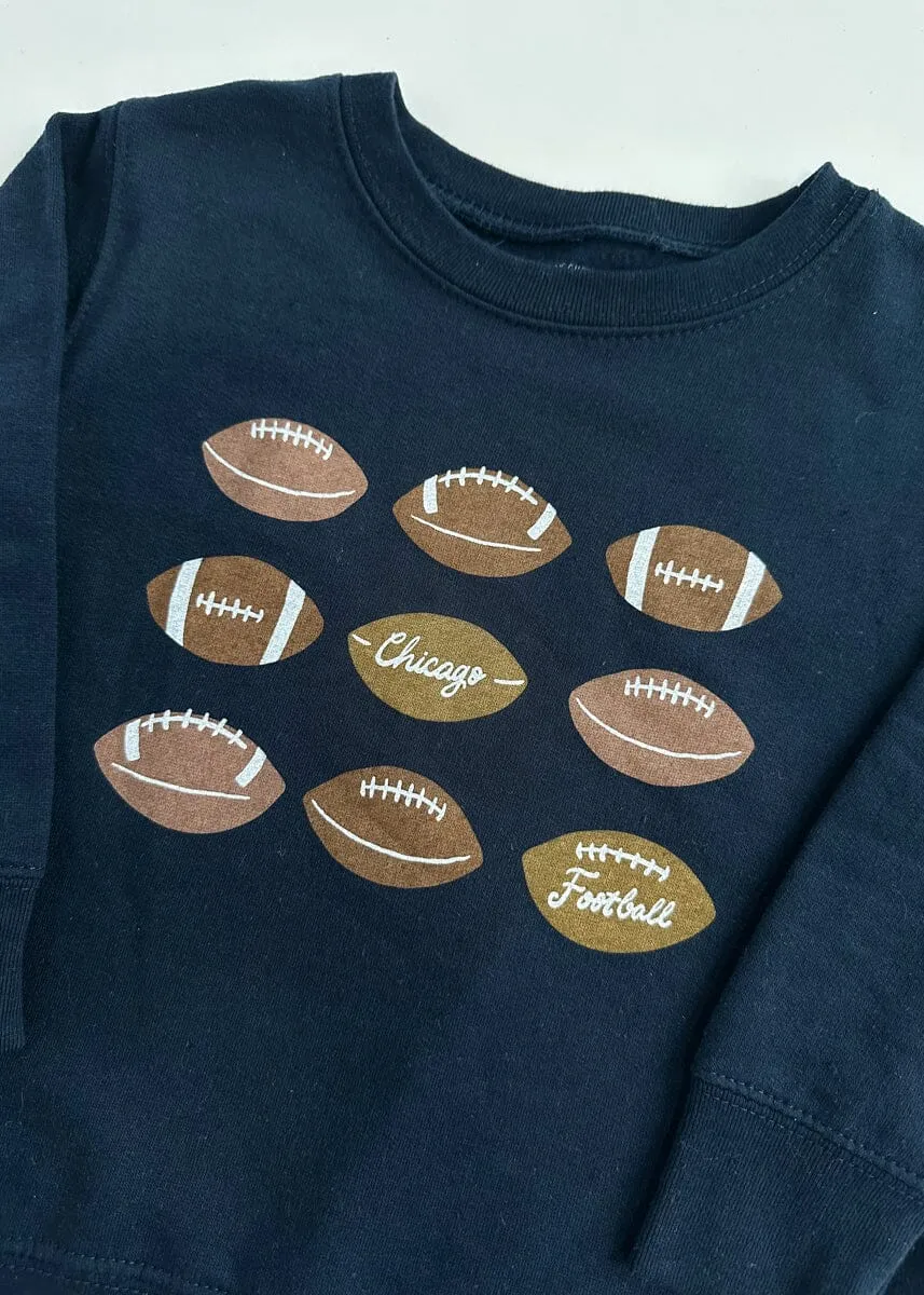 Chicago Football Toddler Sweatshirt - Navy