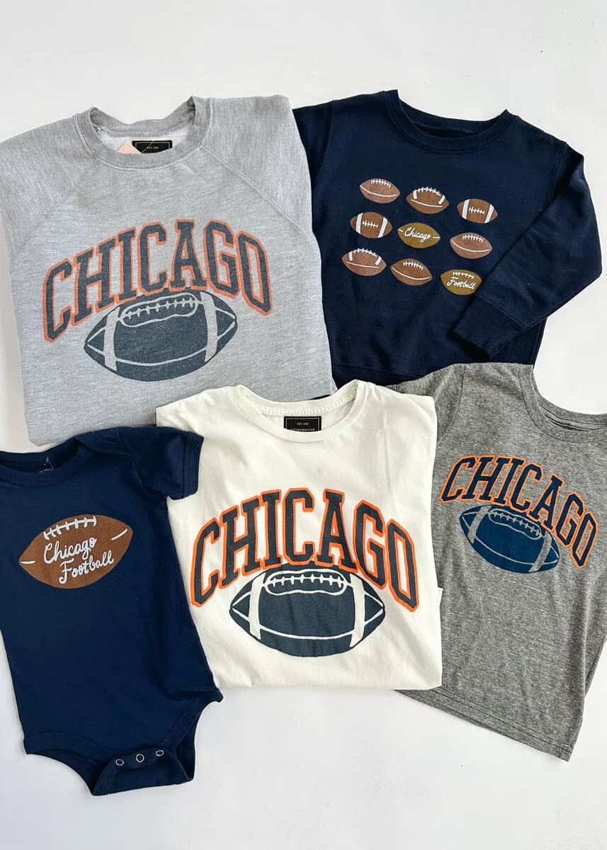 Chicago Football Toddler Sweatshirt - Navy