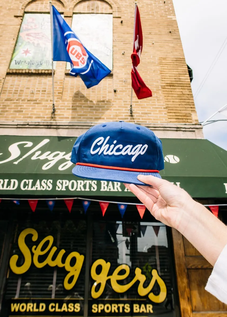 Chicago Summer Rope Hat - Navy