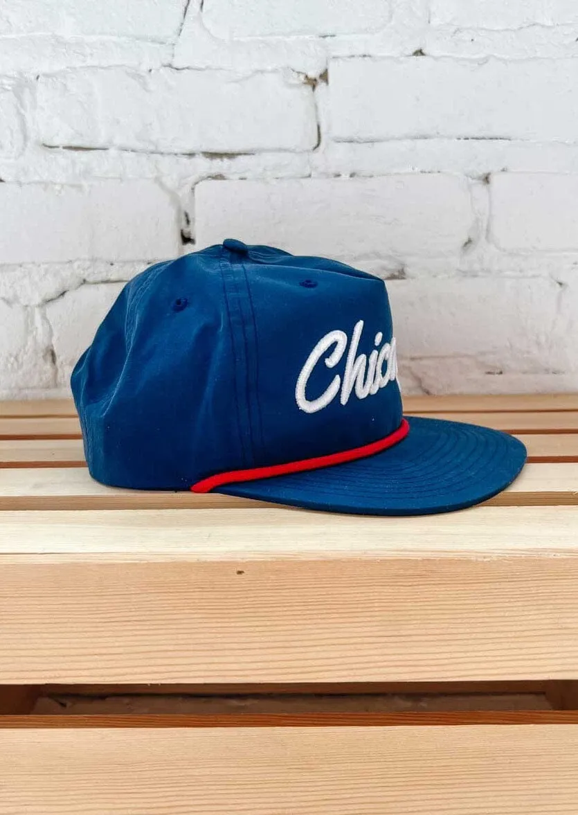 Chicago Summer Rope Hat - Navy