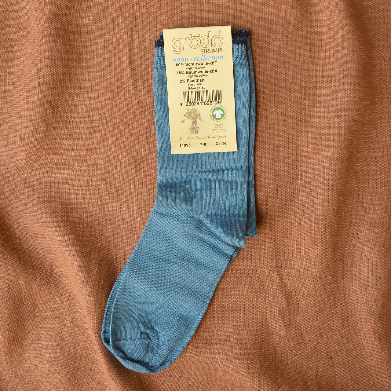 Children's Socks in Organic Wool/Cotton (1-10y )