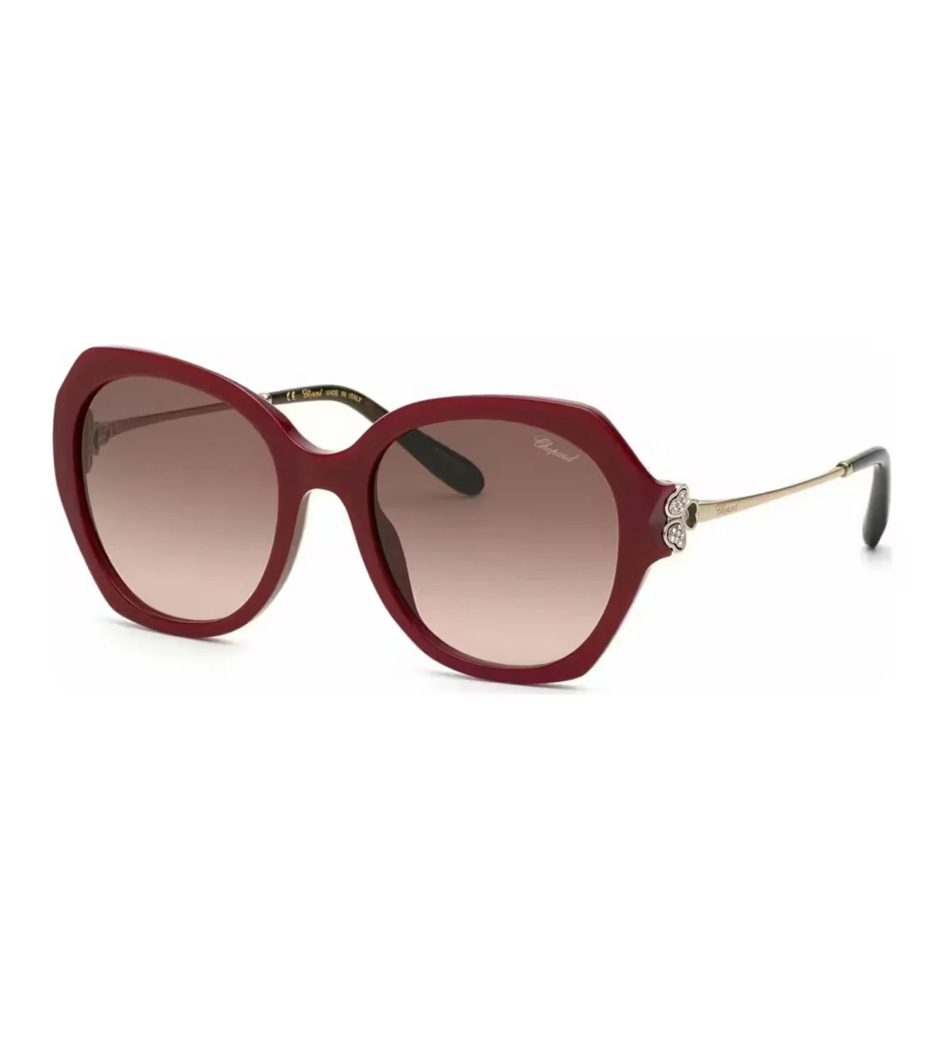 Chopard Women's Brown Butterfly Sunglasses