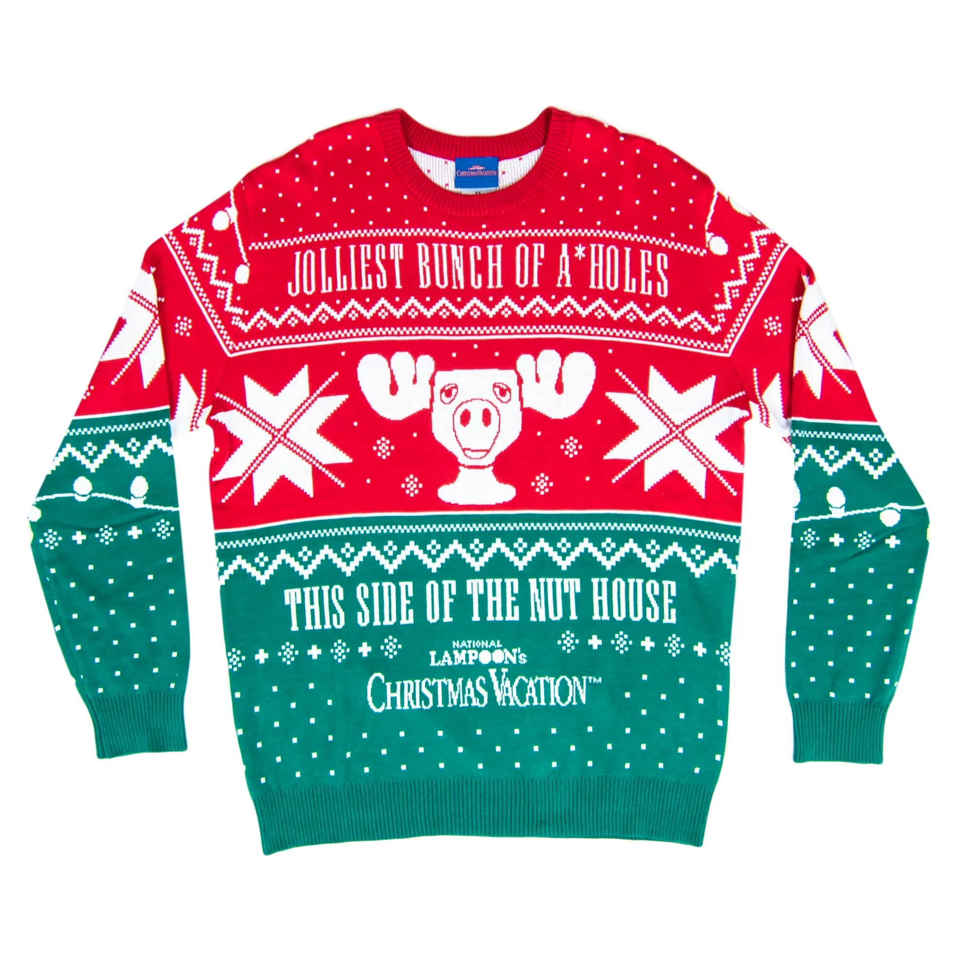 Christmas Vacation Jolliest Bunch of A*Holes Red and Green Ugly Christmas Sweater