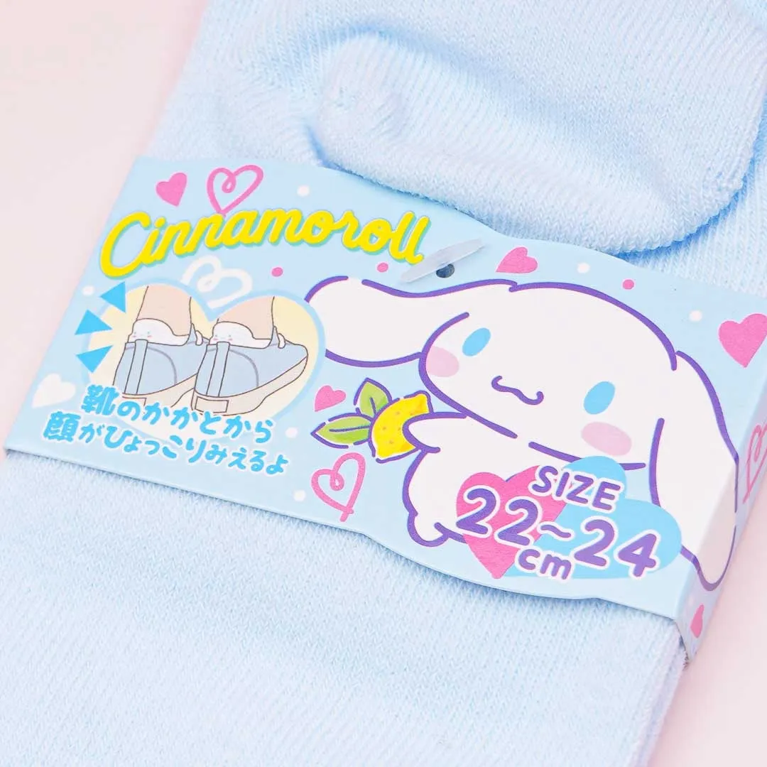 Cinnamoroll Embroidered Heel Socks