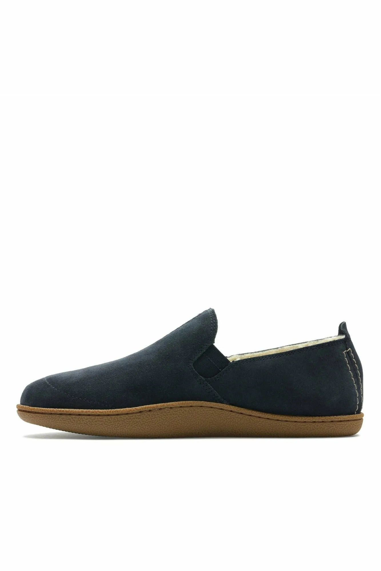 Clarks Home Mocc in Navy Suede