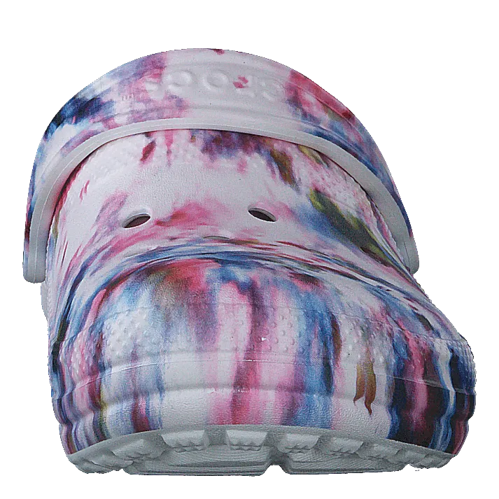 Classic Lined Tie Dye Clog Garnet/multi