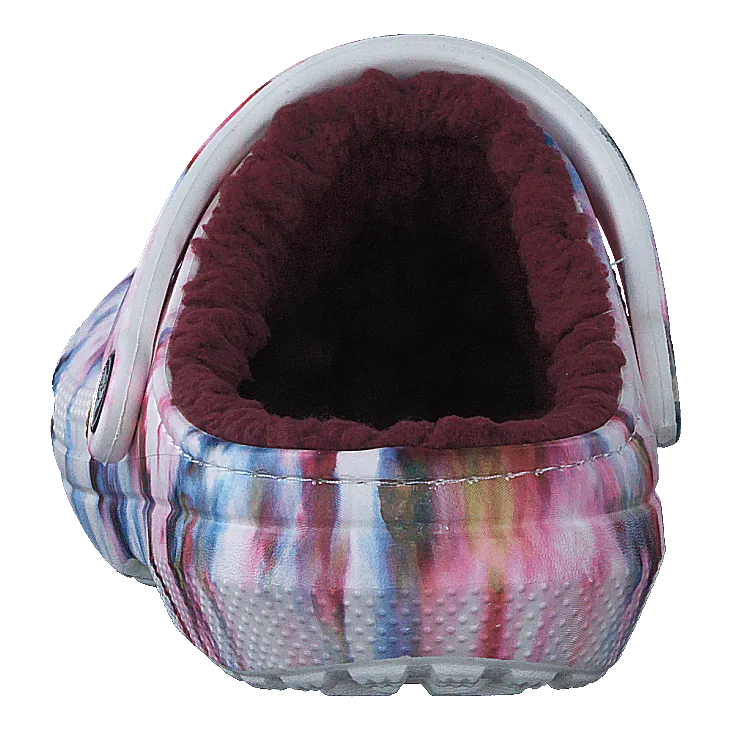 Classic Lined Tie Dye Clog Garnet/multi