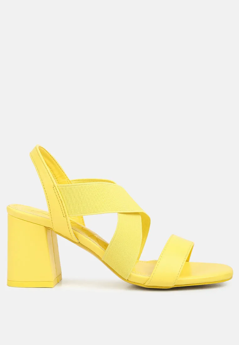 Comfortable Straps Block Heel Sandals By Ruw