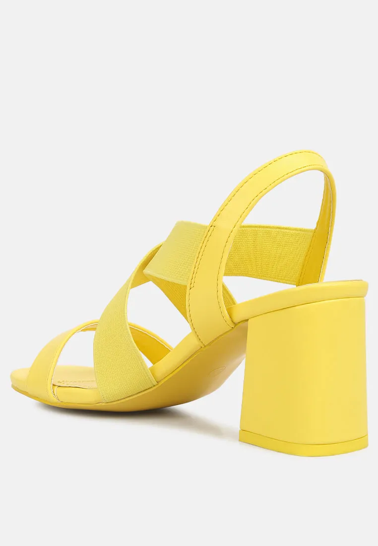 Comfortable Straps Block Heel Sandals By Ruw