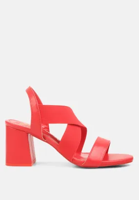 Comfortable Straps Block Heel Sandals By Ruw