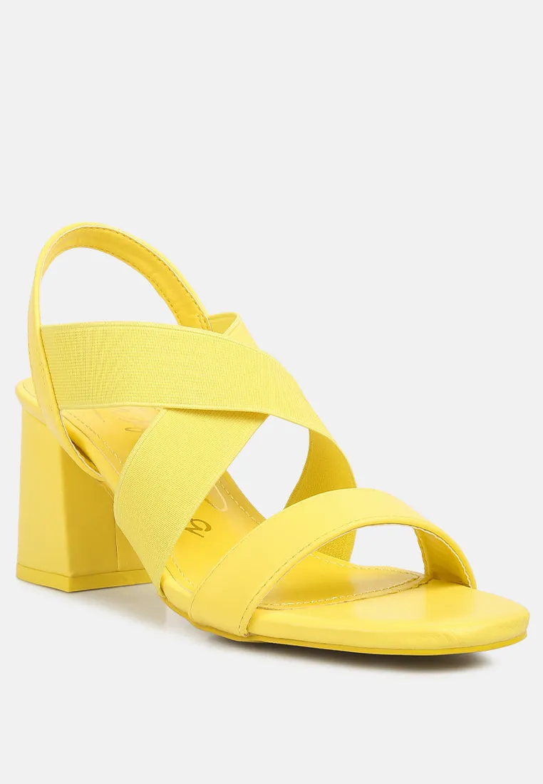 Comfortable Straps Block Heel Sandals By Ruw