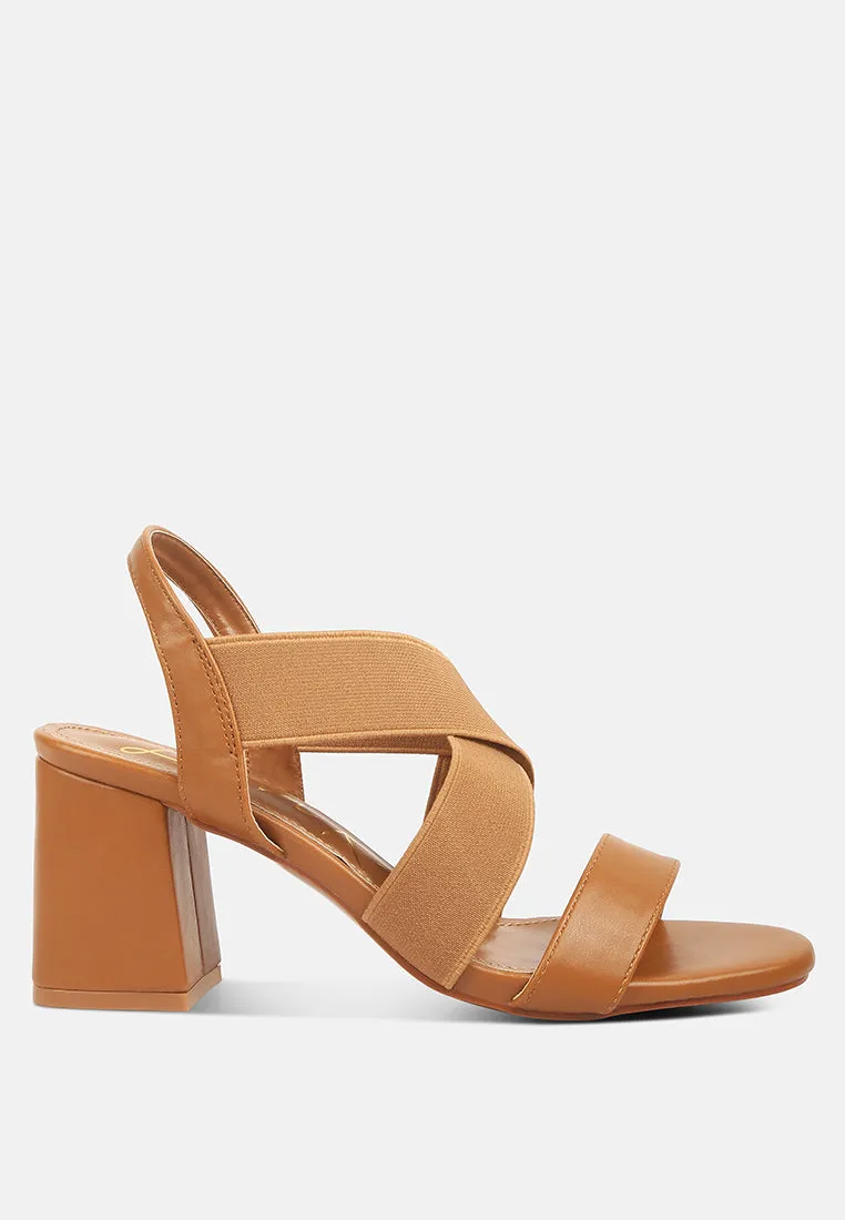 Comfortable Straps Block Heel Sandals By Ruw