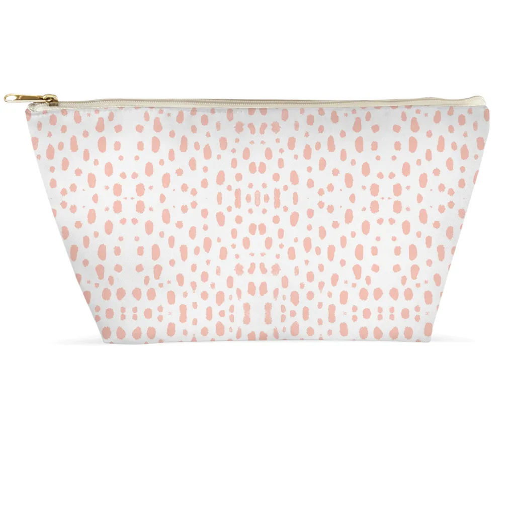 Cosmetic Bag - Spots on Spots Pink