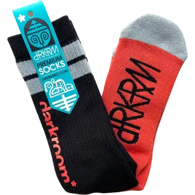 Darkroom Diver Woven/Printed Socks Black/Orange