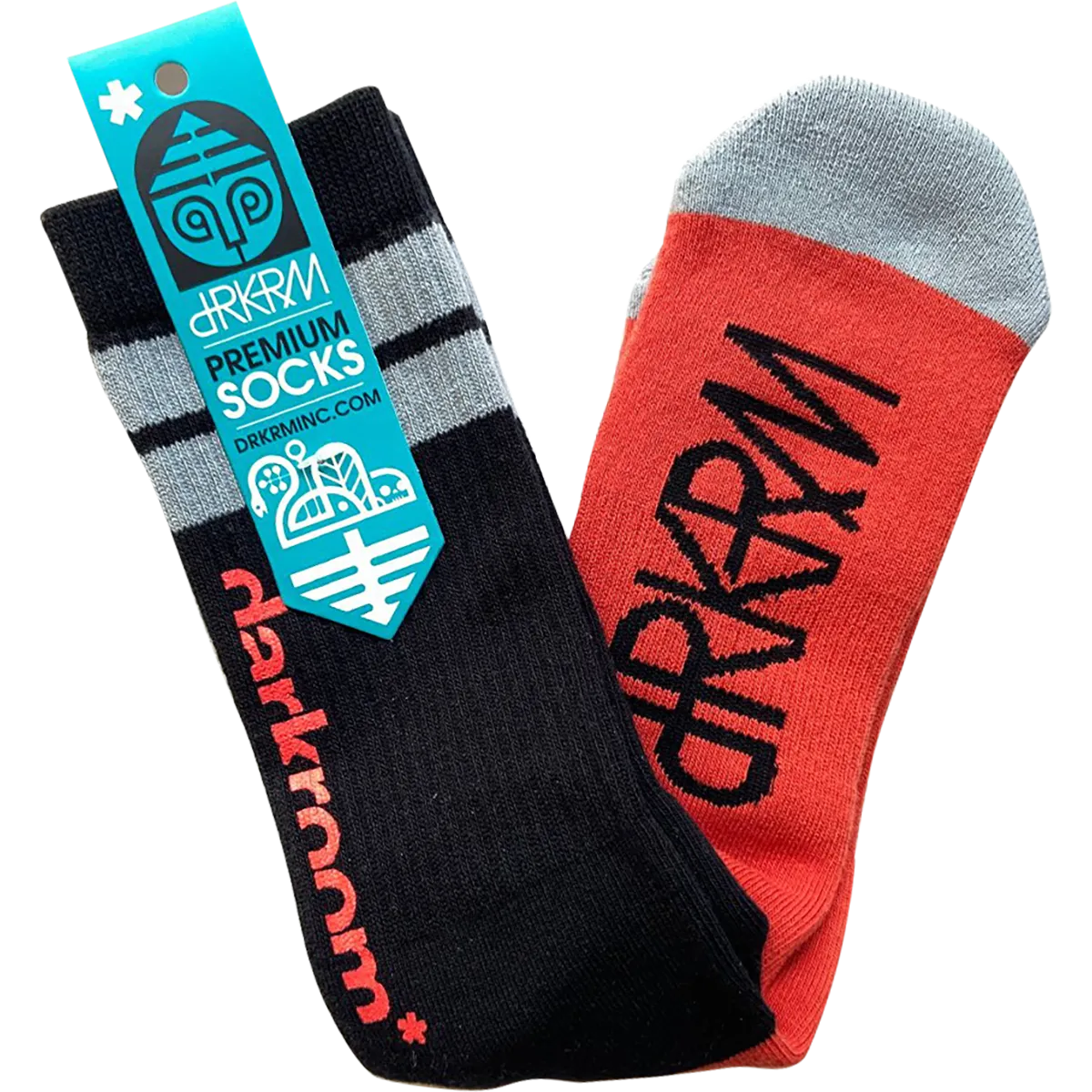 Darkroom Diver Woven/Printed Socks Black/Orange