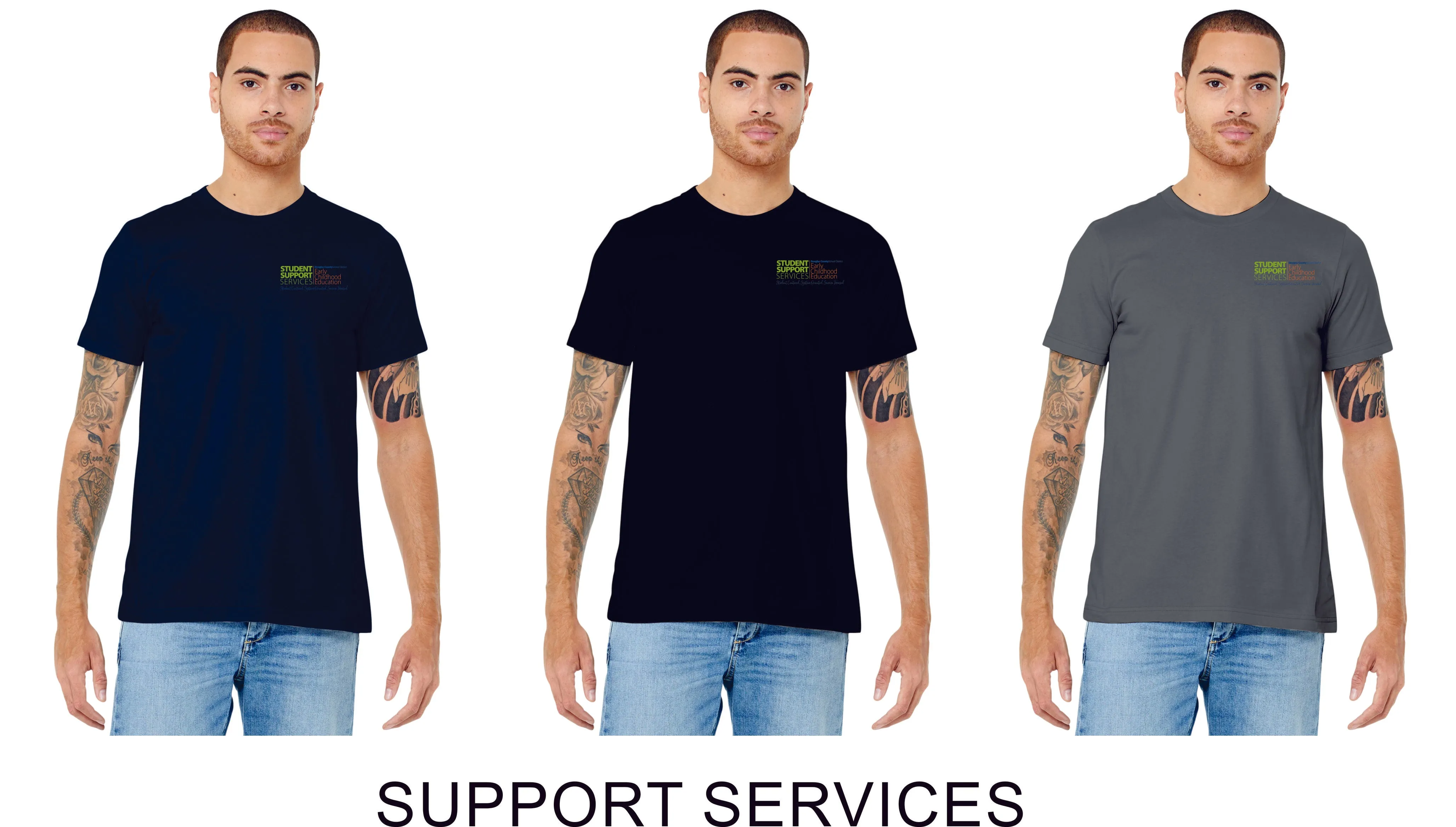 DCSD Staff Unisex Triblend Tee -3 Designs