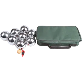 Deluxe Boules Bocce 8 Alloy Ball Set