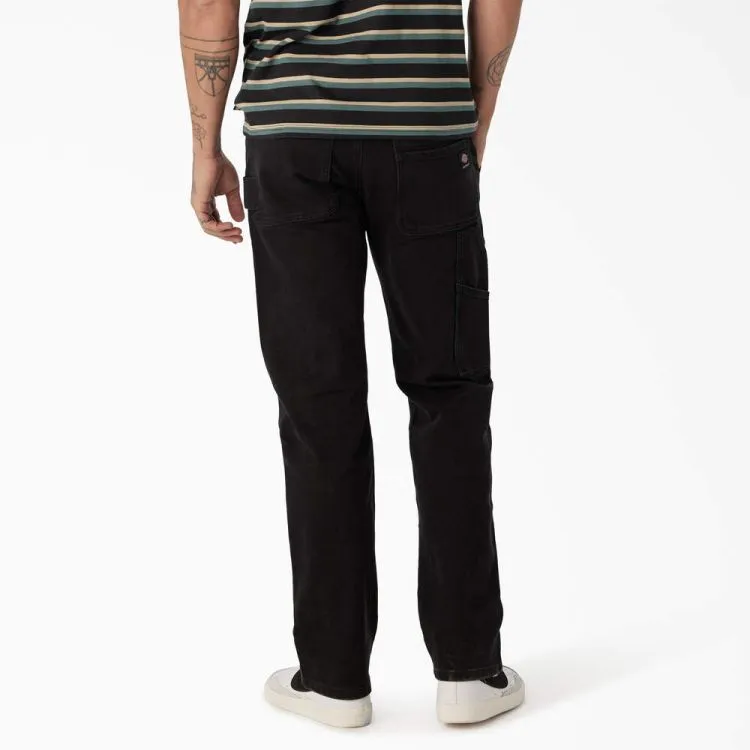 DICKIES - MENS SKATEBOARDING BLACK DENIM UTILITY PANT