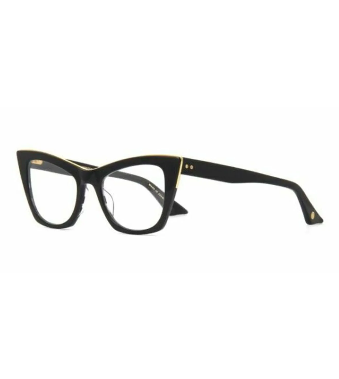 Dita Showgoer Women's Black Swirl /Yellow Gold Butterfly Optical Frame