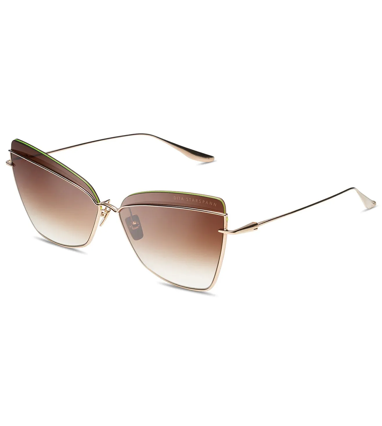 Dita Starspann Women's Dark Brown Butterfly Sunglass