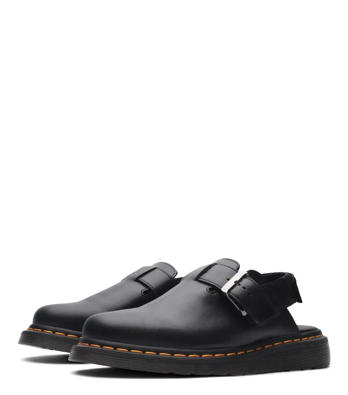 Dr. Martens Jorge II Brando Leather Slingback Mules Black