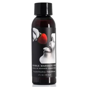 Earthly Body Edible Massage Oil - Strawberry Flavour