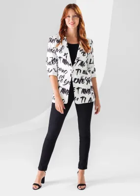 Eleanor Fabric 28'' Printed Jacket