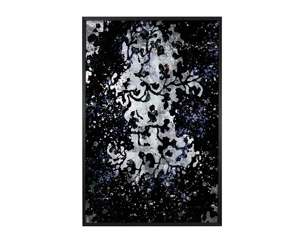 Floral Fantasy (set Of 2) - 40" X 60" - Charcoal Frame