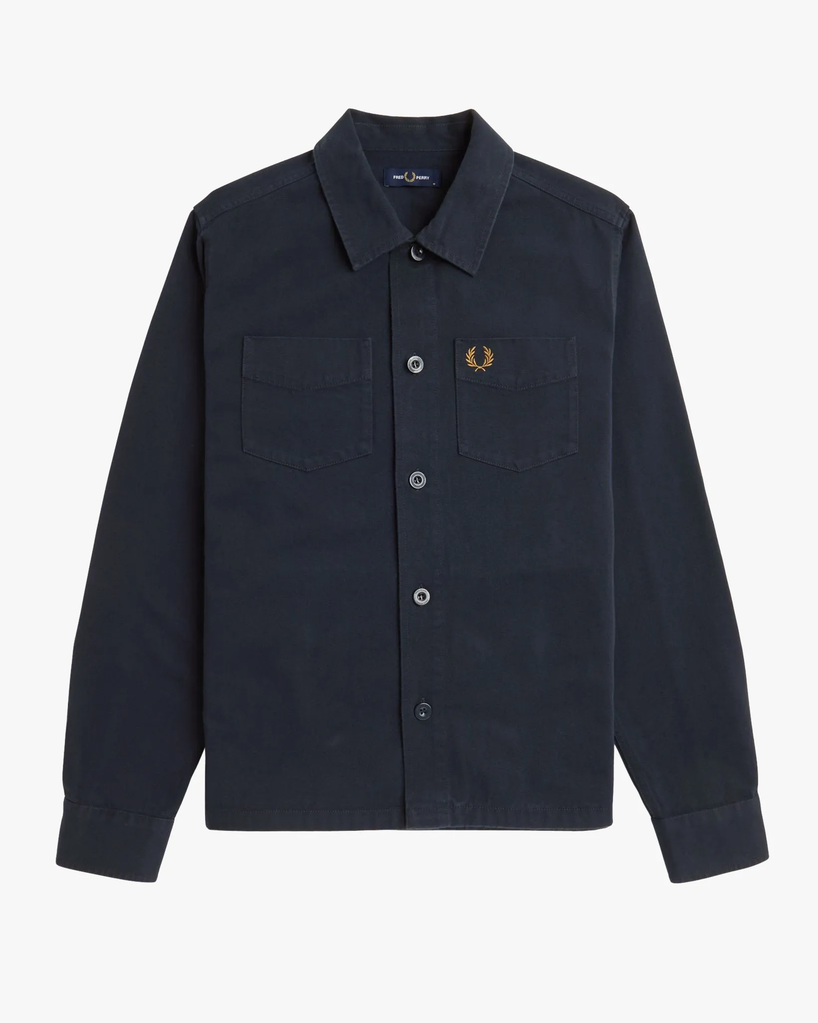 Fred Perry Twill Overshirt - Navy