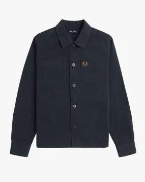 Fred Perry Twill Overshirt - Navy