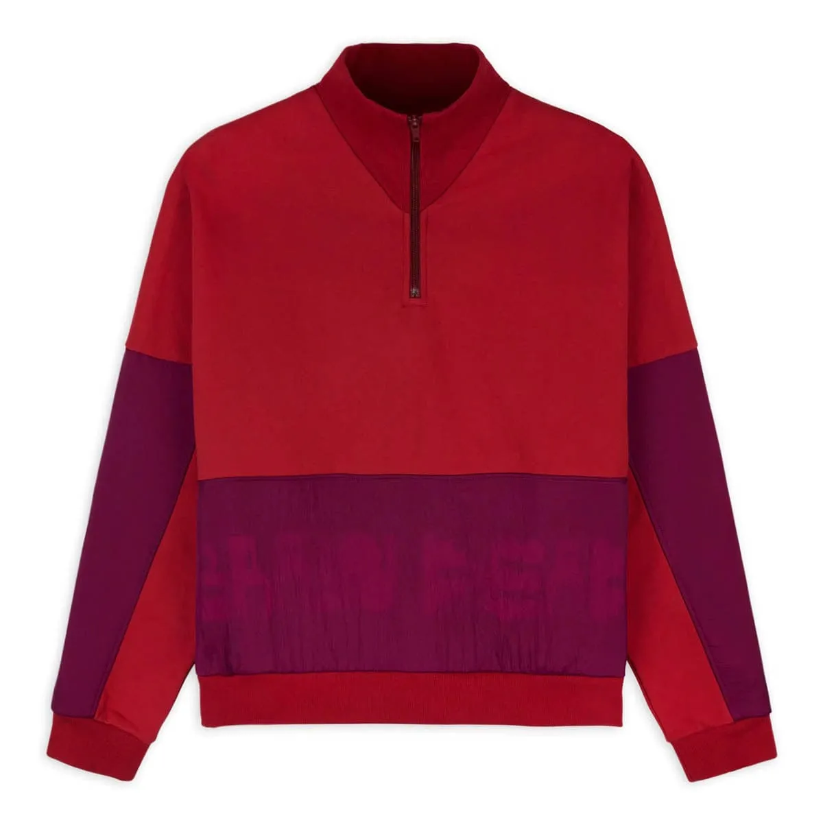 GASTROMANIAC OVERLAY HALF ZIP FLEECE