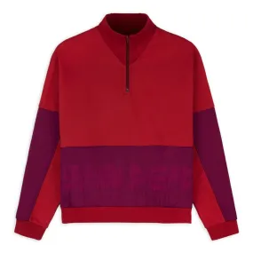 GASTROMANIAC OVERLAY HALF ZIP FLEECE