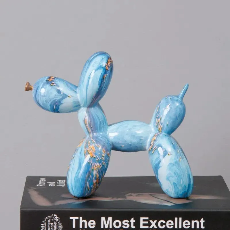 Graffiti Balloon Dog Art Sculpture Premium Resin Statue Creatively Coloured