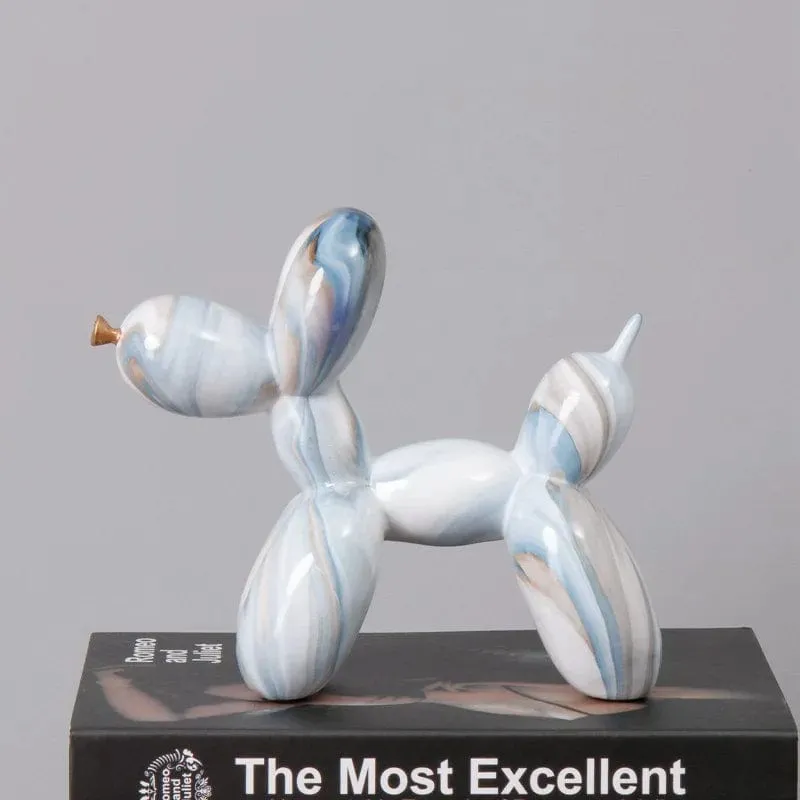 Graffiti Balloon Dog Art Sculpture Premium Resin Statue Creatively Coloured