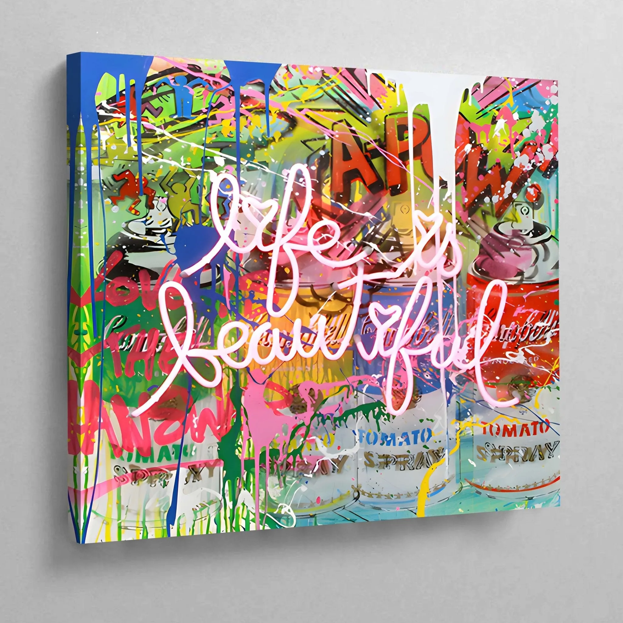 Graffiti Life Is Beautiful Wall Art