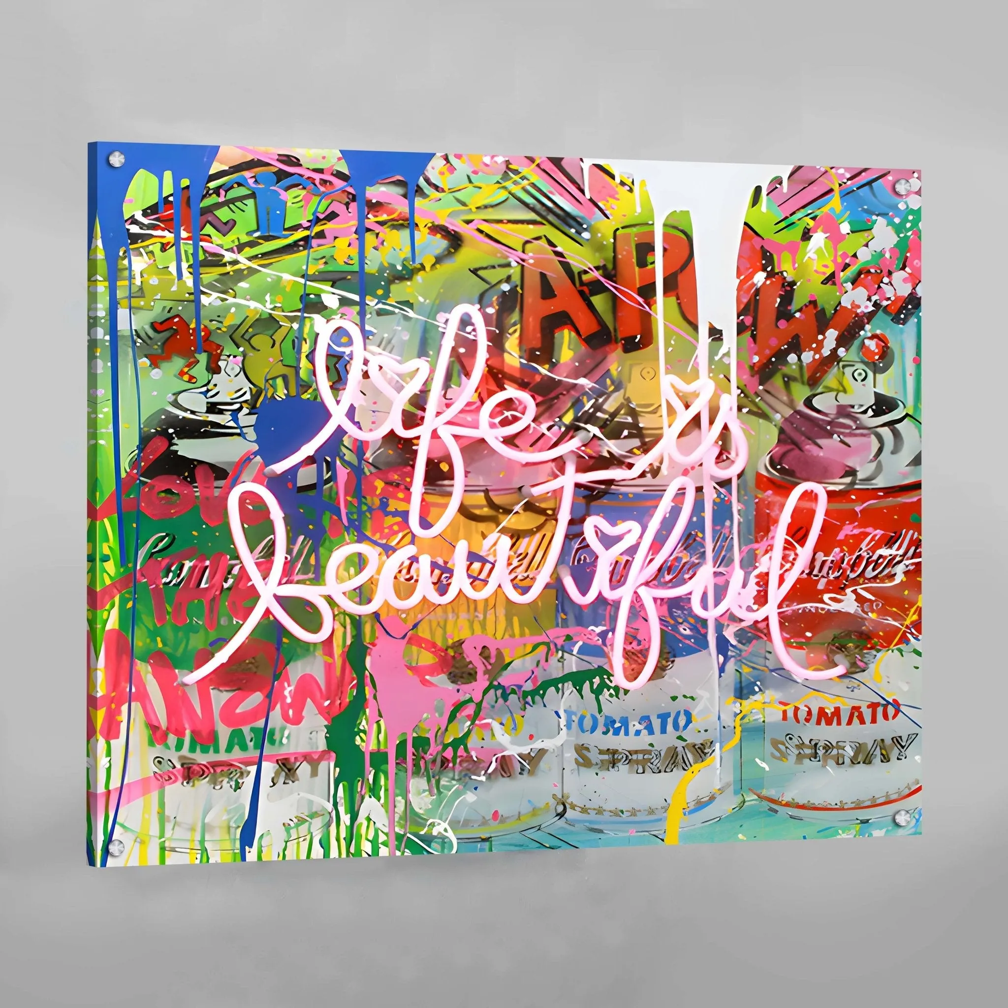 Graffiti Life Is Beautiful Wall Art